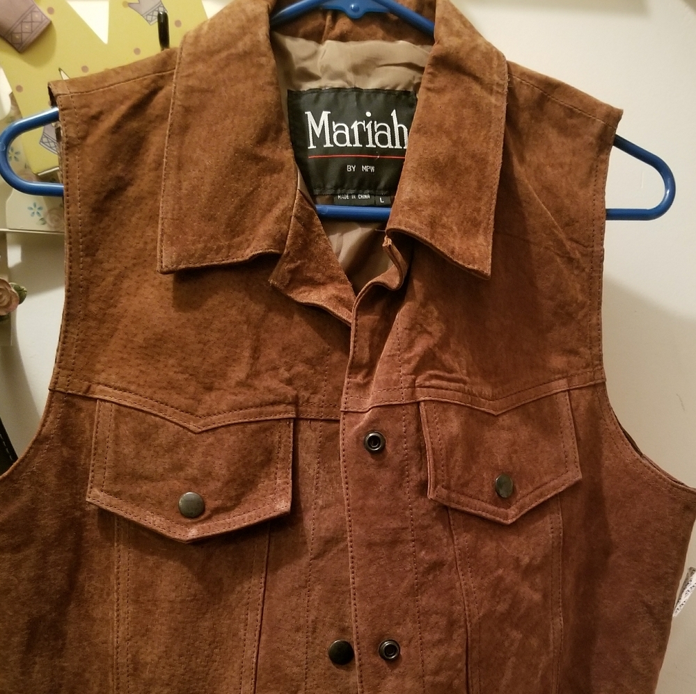 New Suede Leather  Blazer